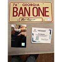 Autographed Burt Reynolds Ban One License plate SSG Private signing