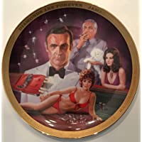 Rare Vintage James Bond 007 Collector Plate Sean Connery Diamonds Are Forever Franklin Mint Dick Bobwick