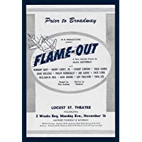 Jack Lord"FLAME-OUT" Harry Carey, Jr. / Alan Mowbray 1953 FLOP Philadelphia Tryout Flyer