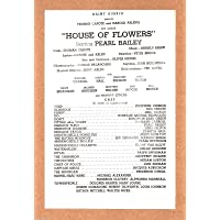 Pearl Bailey "HOUSE OF FLOWERS" Harold Arlen / Truman Capote 1954 Tryout Program