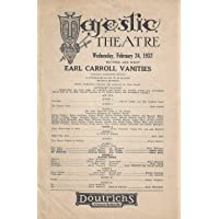 Herb Williams"EARL CARROLL VANITIES" Vincente Minnelli 1932 Harrisburg, Pennsylvania Playbill