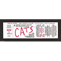 Andrew Lloyd Webber "CATS" Winter Garden Theatre 1995 Broadway Promo Ticket