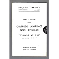 Gertrude Lawrence"TONIGHT AT 8:30" Noel Coward 1936 London Cast Playbill