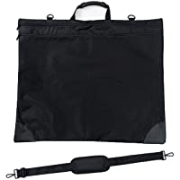 Eage Art Portfolio Case 23 x 27 inches, Waterproof Nylon Artist Carrying Bag with Soft-sided Shoulder Straps, Black…