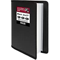 Dunwell Art Portfolio 11x17 - (Black) Large Portfolio Folder for Artwork, 11 x 17 or A3 Art Folder has 24 Pockets…