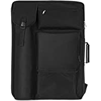 TreochtFUN Art Portfolio Case 18 X 24,art Portfolio With Backpack & Tote Bag For Artwork,medium Art Case Size(Black)