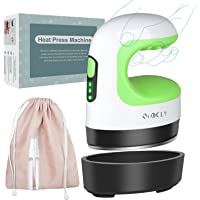 QuuCLY Mini Heat Press Machine, Mini Irons for Crafts,Portable Heat Press Easy for T-Shirts, Shoes, Hats and Small HTV…