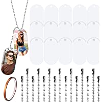 Christmas Sublimation Blank Aluminum Dog Tag White Sublimation Stamping Tag Pendants Double Sided Blank Stamping Metal…