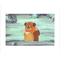 Star Wars: Ewoks Wicket from Season One Original Production Animation Cel and Drawing from Lucasfilm b5333