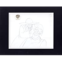 Batman The Animated Series Joker Unmasking Batman Production Animation Cel Drawing from Warner Brothers 1994 8567