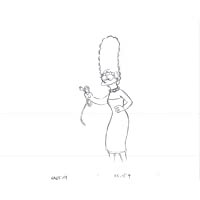 Simpsons Original Production Animation Production Cel Drawing Fox 254