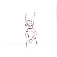 Simpsons Original Production Animation Production Cel Drawing Fox 228