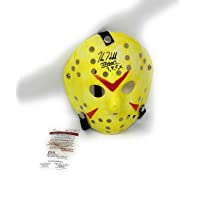 Kane Hodder Jason Friday The 13th Replica Mask Inscribed Hand Signed Autograph YELLOW MASK JSA Witnessed Certified