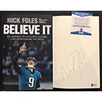 Nick Foles Signed Book Believe It BAS Beckett COA autograph Philadelphia Eagles Super Bowl LII MVP