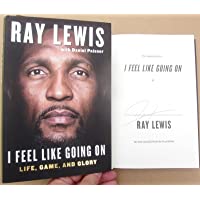 Ray Lewis Ravens signed Book I Feel Like Going On 1st Printing