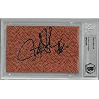 Jerry Stackhouse signed 3.5x5 Basketball Texture Cut Signature- Beckett Encapsulated (Philadelphia 76ers/UNC Tar Heels…