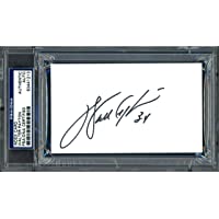 Walter Payton Autographed 3x5 Index Card Chicago Bears PSA/DNA Stock #64589 - NFL Cut Signatures