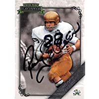 Rocky Bleier autographed football card (Notre Dame Fighting Irish, SC) 2008 Press Pass Legends #76 - College Cut…