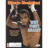 Sugar Ray Leonard Autographed Sports Illustrated Magazine Cover PSA/DNA #S42740 - Autographed Boxing Magazines