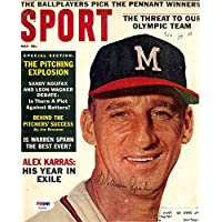 Warren Spahn Autographed Sport Magazine Cover Milwaukee Braves PSA/DNA #AB50560