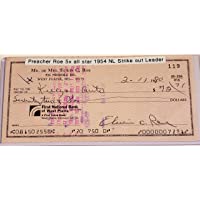 PREACHER"ELWIN" ROE - SIGNED PERSONAL CHECK #119