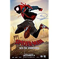 Shameik Moore Signed 18x24 Spider Man Into The Spider Verse Poster Photo BAS