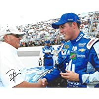 2X AUTOGRAPHED 2016 Alex Bowman & Rick Hendrick #88 Nationwide Racing Team PRE-RACE PIT ROAD (Driver Substitution…