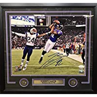 Torrey Smith v. Patriots Baltimore Ravens Autographed 11" x 14" Framed Football Photo - JSA Authenticated