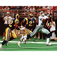 Michael Irvin Dallas Cowboys Autographed 8" x 10" vs St. Louis Rams Photograph - Autographed NFL Photos
