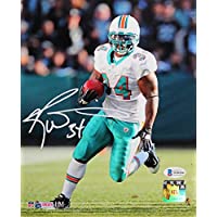 Ricky Williams Autographed Miami Dolphins 8x10 HM Running Photo - Beckett W Auth White
