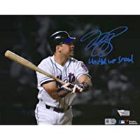 Mike Piazza New York Mets Autographed 8" x 10" September 21, 2011 Home Run Spotlight Photograph with"United We Stand…