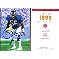 Lawrence Taylor Signed - Auto 1999 Goal Line Art Card GLAC - NY Giants