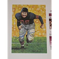 Clyde Bulldog Turner Chicago Bears Autographed Goal Line Art Card #0096/5000 (JSA COA)