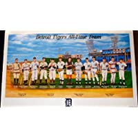 Detroit Tigers All Time Team Poster