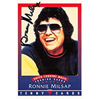 Autograph Warehouse 638676 Ronnie Milsap Autographed Trading Card - Blind Country Music Superstar - 1992 Tenny Super…