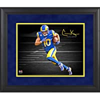 Cooper Kupp Los Angeles Rams Framed 11" x 14" Spotlight Photograph - Facsimile Signature - Autographed NFL Art