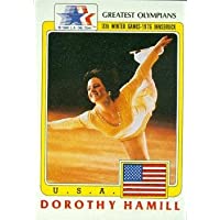 Autograph Warehouse 85088 Dorothy Hamill Greatest Olympians Card Figure Skating 1983 Topps No .6