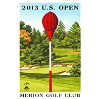 2013 U.S. Open Merion Mini-Poster by Lee Wybranski - Wicker Basket