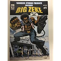 Rare 11x17 Big Zeke Poster Signed & Inscribed by Dallas Cowboys Alumni Tony 'Thrill" Hill #80 and Creator Allen Cordrey…