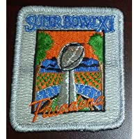 Super Bowl XI 11 Patch Oakland Raiders vs Minnesota Vikings 1977 Pasadena 2x3 - Autographed NFL Art