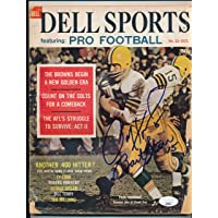 Paul Hornung/Bart Starr Packers Signed/Auto 1961 Dell Sports Magazine JSA 57616
