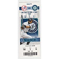 2009 Mariners v Yankees Full Ticket Ichiro 1HT Jeter 1HT Sabathia WP 53094