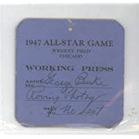 1947 Major League All-Star Game Press Pass at Wrigley Field [Lt crease, lt wear] by Mickeys Cards