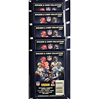 2021 Panini NFL Football Stickers Collection of 5 Factory Sealed Packs containing 25 Stickers and 5 Cards! Try for Cards…
