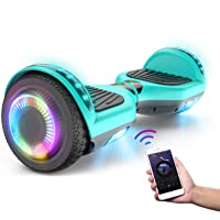 SISIGAD Hoverboard for Kids Ages 6-12, with Built-in Bluetooth Speaker and 6.5" Colorful Lights Wheels, Safety Certified…