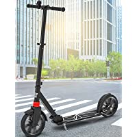 Peradix Kick Scooter for Adults & Teens, Lighted Large Wheels, Folding Scooter for Riders Up to 220 lbs, Foldable Quick…