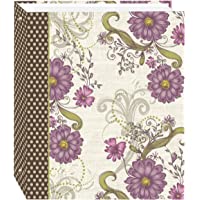 Magnetic Self-Stick 3-Ring Photo Album 100 Pages (50 Sheets), Berry Blossoms Design