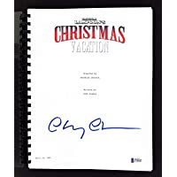 Chevy Chase Christmas Vacation Signed Movie Script BAS Witnessed - Beckett Authentication - Movie Scripts
