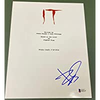 Bill Skarsgard Signed Autograph - It Full Movie Script - Stephen King Beckett - Beckett Authentication - Movie Scripts