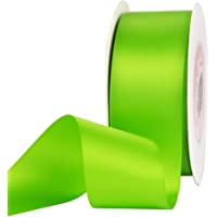 VATIN 1-1/2" Wide Double Faced Polyester Apple Green Satin Ribbon Continuous Ribbon- 25 Yard, Perfect for Wedding, Gift…